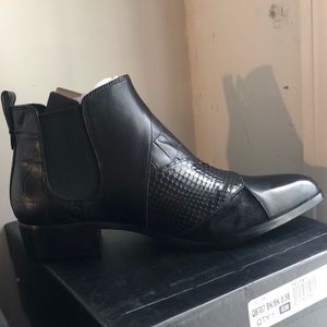 Coach patchwork black ankle